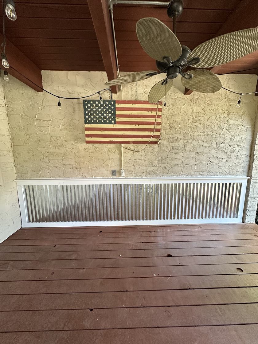 Covered composite deck · outdoor living