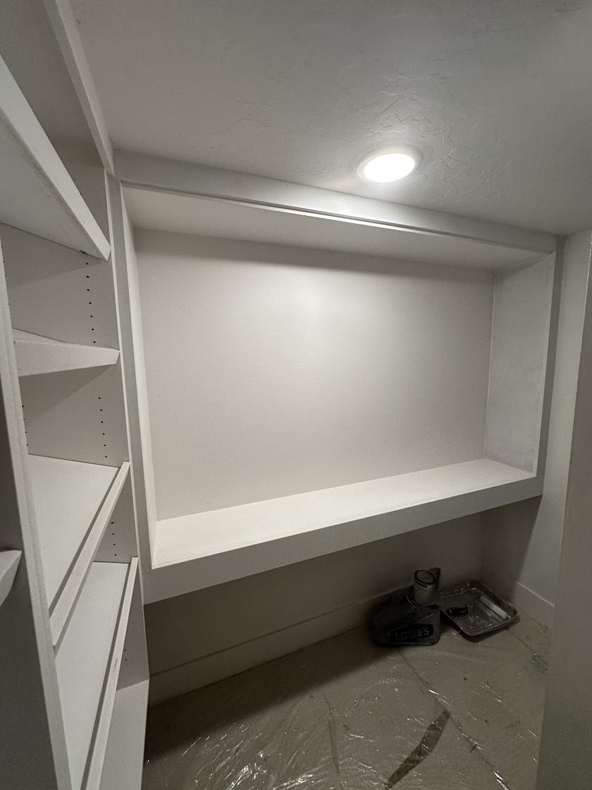 Custom closet build-out — cabinetry by Kovo's Karpentry in Boise, Idaho