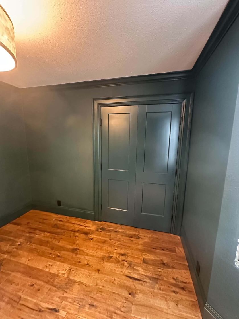Interior doors & trim · hardwood