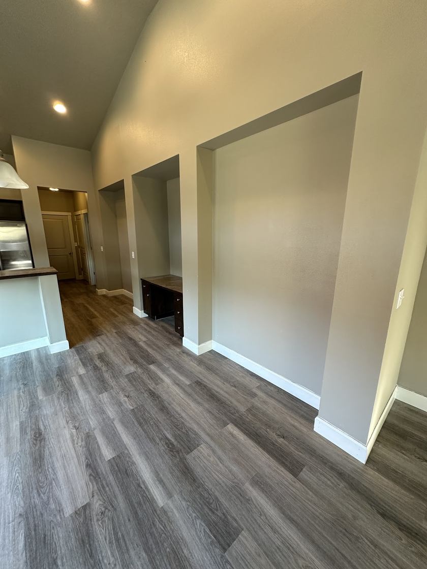 Luxury vinyl plank · built-in niches — flooring by Kovo's Karpentry in Boise, Idaho